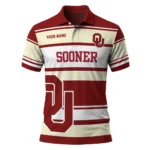 Oklahoma Sooners Polo Shirt Personalized Horizontal Blocks Crimson Best Selling