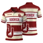 Oklahoma Sooners Polo Shirt Personalized Horizontal Blocks Crimson Best Selling