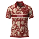 Oklahoma Sooners Polo Shirt Personalized Paisley Band Crimson Best Selling