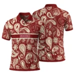 Oklahoma Sooners Polo Shirt Personalized Paisley Band Crimson Best Selling