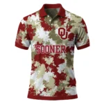 Oklahoma Sooners Polo Shirt Personalized Pixel Camo Crimson Best Selling