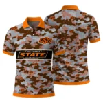 Oklahoma State Cowboys Polo Shirt Customized Camo Band Orange Best Selling