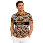 Oklahoma State Cowboys Polo Shirt Customized Camo Band Orange Best Selling