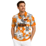 Oklahoma State Cowboys Polo Shirt Customized Pixel Camo Orange Best Selling