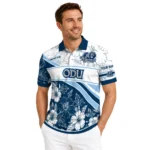 Old Dominion Monarchs Polo Shirt Personalized Floral Angles Blue White Best Selling