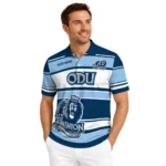 Old Dominion Monarchs Polo Shirt Personalized Horizontal Blocks Blue Best Selling