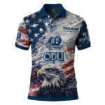 Old Dominion Monarchs Polo Shirt Personalized Star Brushstrokes Blue Best Selling
