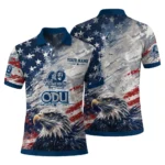 Old Dominion Monarchs Polo Shirt Personalized Star Brushstrokes Blue Best Selling
