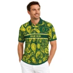 Oregon Ducks Polo Shirt Custom Paisley Band Green Best Selling