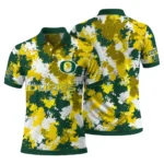 Oregon Ducks Polo Shirt Custom Pixel Camo Green Best Selling