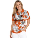 Oregon State Beavers Polo Shirt Customized Pixel Camo Orange Best Selling