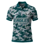 Philadelphia Eagles Polo Shirt Custom Camo Band Green Best Selling