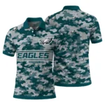 Philadelphia Eagles Polo Shirt Custom Camo Band Green Best Selling