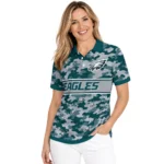 Philadelphia Eagles Polo Shirt Custom Camo Band Green Best Selling