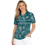 Philadelphia Eagles Polo Shirt Custom Paisley Band Green Best Selling