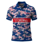 Philadelphia Phillies Polo Shirt Customized Camo Band Blue Best Selling