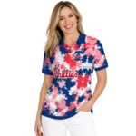 Philadelphia Phillies Polo Shirt Customized Pixel Camo Blue Best Selling
