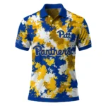 Pittsburgh Panthers Polo Shirt Customized Pixel Camo Royal Blue Best Selling