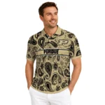 Purdue Boilermakers Polo Shirt Personalized Paisley Band Gold Best Selling