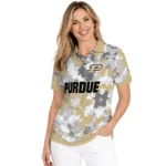 Purdue Boilermakers Polo Shirt Personalized Pixel Camo Gold Best Selling