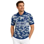 Rice Owls Polo Shirt Personalized Camo Band Navy Blue Best Selling