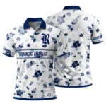 Rice Owls Polo Shirt Personalized Floral Pinstripe Navy Blue White Best Selling