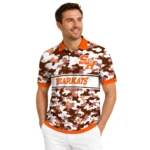 Sam Houston Bearkats Polo Shirt Custom Camo Band Orange Best Selling