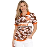 Sam Houston Bearkats Polo Shirt Custom Camo Band Orange Best Selling