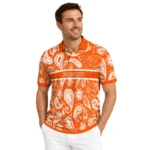 Sam Houston Bearkats Polo Shirt Custom Paisley Band Orange Best Selling