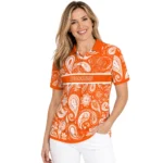 Sam Houston Bearkats Polo Shirt Custom Paisley Band Orange Best Selling