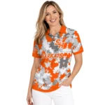 Sam Houston Bearkats Polo Shirt Custom Pixel Camo Orange Best Selling