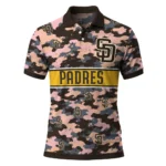 San Diego Padres Polo Shirt Custom Camo Band Brown Best Selling