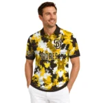 San Diego Padres Polo Shirt Custom Pixel Camo Brown Best Selling
