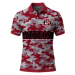 San Diego State Aztecs Polo Shirt Custom Camo Band Red Best Selling