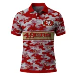 San Francisco 49ers Polo Shirt Personalized Camo Band Red Best Selling