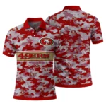 San Francisco 49ers Polo Shirt Personalized Camo Band Red Best Selling