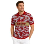 San Francisco 49ers Polo Shirt Personalized Camo Band Red Best Selling