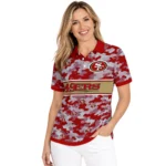 San Francisco 49ers Polo Shirt Personalized Camo Band Red Best Selling