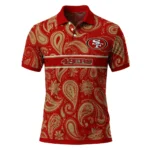 San Francisco 49ers Polo Shirt Personalized Paisley Band Red Best Selling