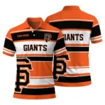 San Francisco Giants Polo Shirt Customized Horizontal Blocks Orange Best Selling