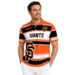 San Francisco Giants Polo Shirt Customized Horizontal Blocks Orange Best Selling