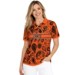 San Francisco Giants Polo Shirt Customized Paisley Band Orange Best Selling