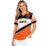 San Francisco Giants Polo Shirt Customized Slanted Stripes Orange White Best Selling