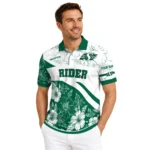 Saskatchewan Roughriders Polo Shirt Customized Floral Angles Green White Best Selling
