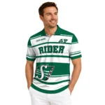 Saskatchewan Roughriders Polo Shirt Customized Horizontal Blocks Green Best Selling