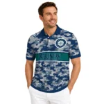 Seattle Mariners Polo Shirt Personalized Camo Band Navy Blue Best Selling