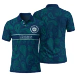 Seattle Mariners Polo Shirt Personalized Paisley Band Navy Blue Best Selling