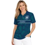 Seattle Mariners Polo Shirt Personalized Paisley Band Navy Blue Best Selling