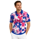 Smu Mustangs Polo Shirt Personalized Pixel Camo Blue Best Selling