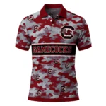 South Carolina Gamecocks Polo Shirt Personalized Camo Band Garnet Best Selling